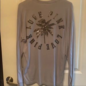 Long Sleeve VS Pink Sequin Shirt 🌴